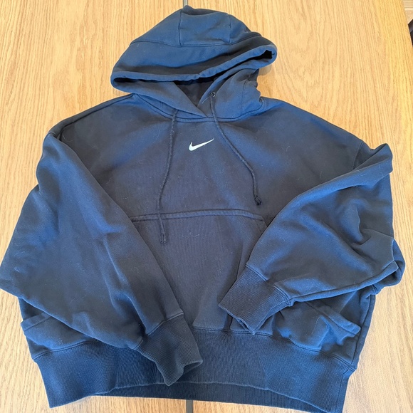 Nike Tops - Women's Oversized Black Nike Hoodie- Size Small